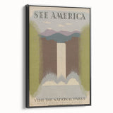 Vintage Travel Poster - National Parks Scenic Wall Art