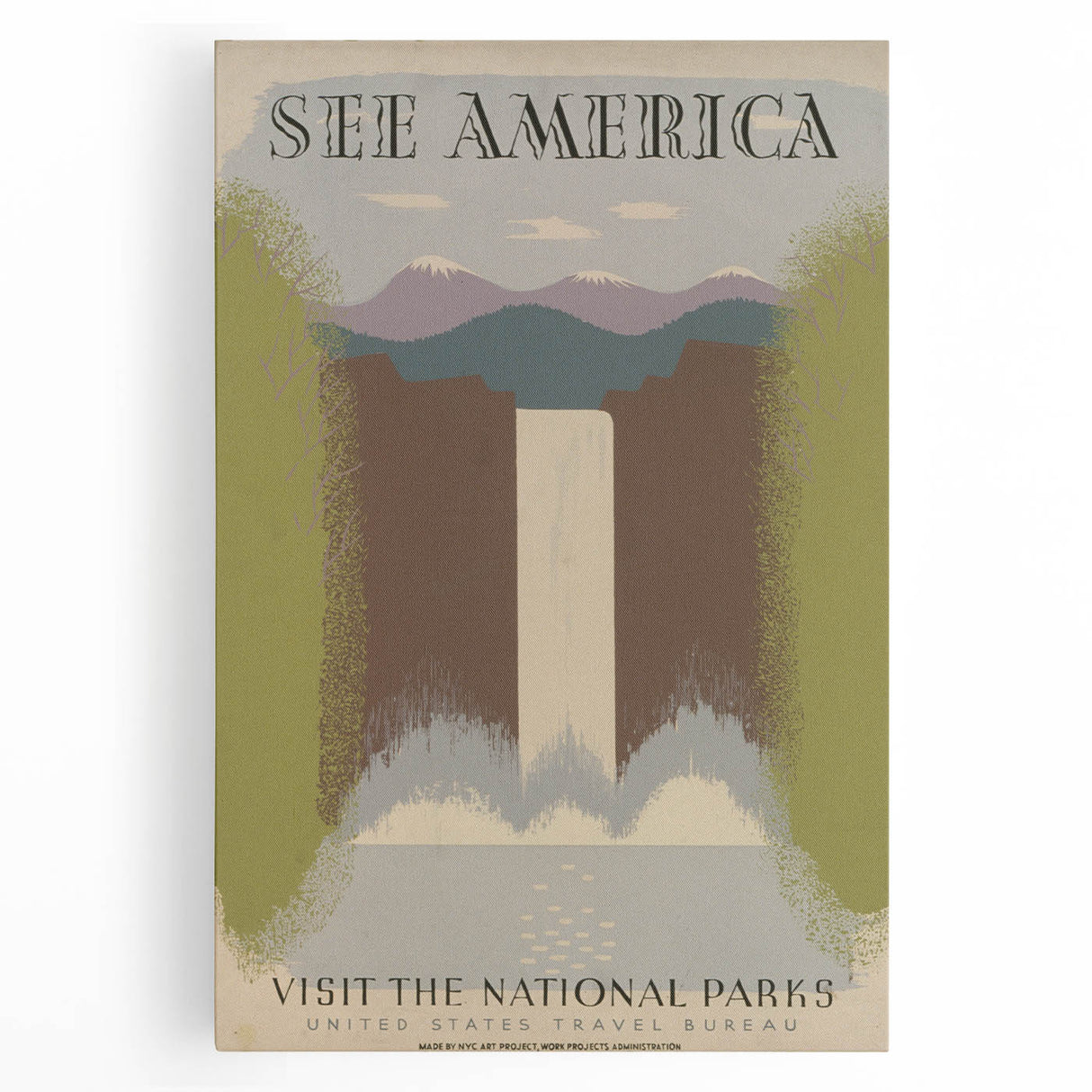 Vintage Travel Poster - National Parks Scenic Wall Art