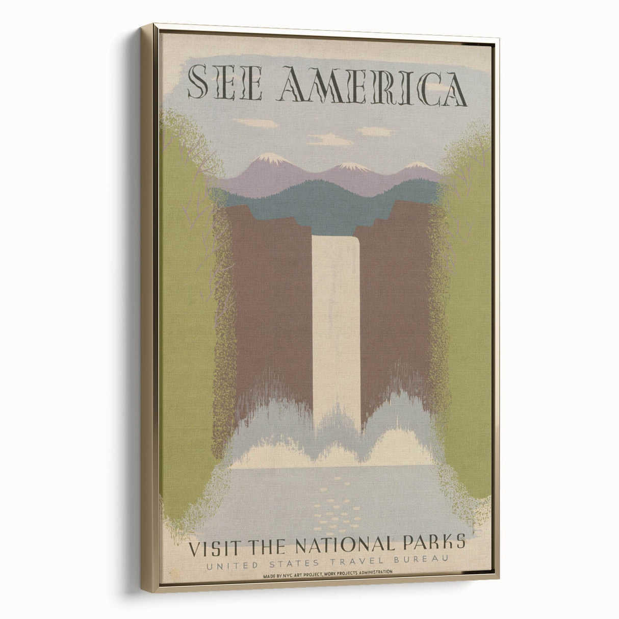 Vintage Travel Poster - National Parks Scenic Wall Art