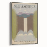 Vintage Travel Poster - National Parks Scenic Wall Art