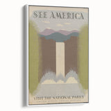 Vintage Travel Poster - National Parks Scenic Wall Art