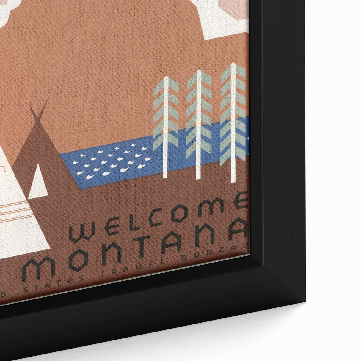 Vintage Travel Poster - Montana Wilderness Wall Art