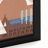 Vintage Travel Poster - Montana Wilderness Wall Art