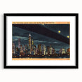 Vintage New York City Skyline Poster - Retro Brooklyn Bridge Art