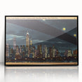 Vintage New York City Skyline Poster - Retro Brooklyn Bridge Art