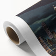 Vintage New York City Skyline Poster - Retro Brooklyn Bridge Art