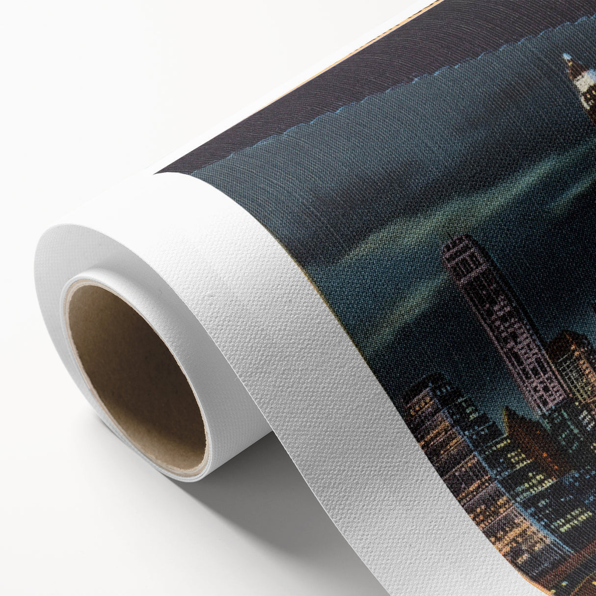 Vintage New York City Skyline Poster - Retro Brooklyn Bridge Art