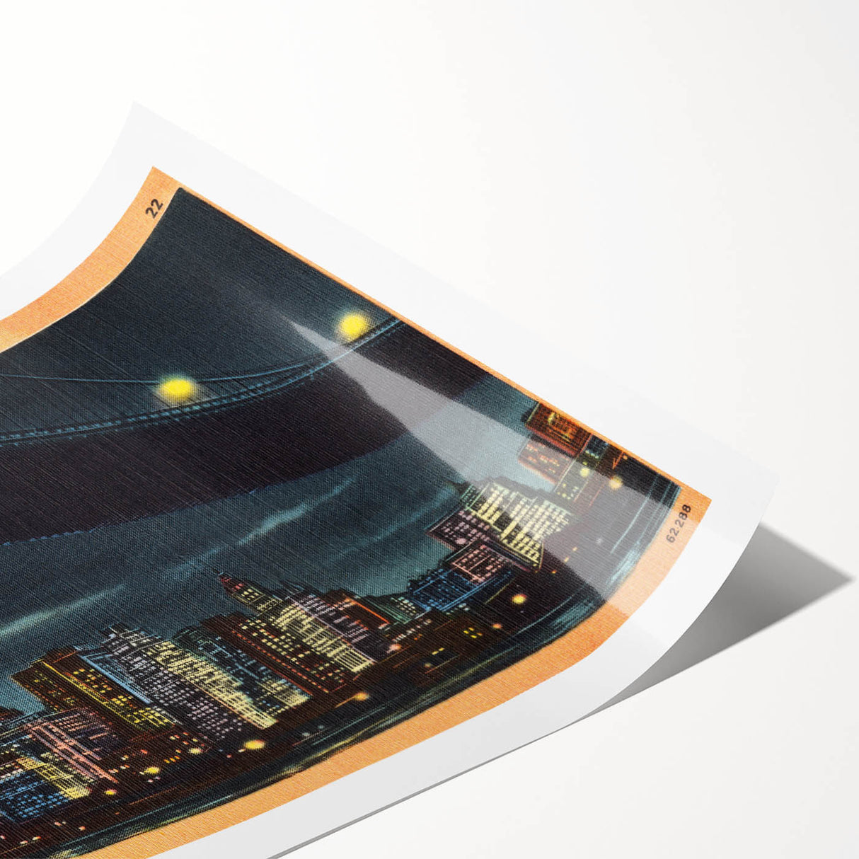 Vintage New York City Skyline Poster - Retro Brooklyn Bridge Art
