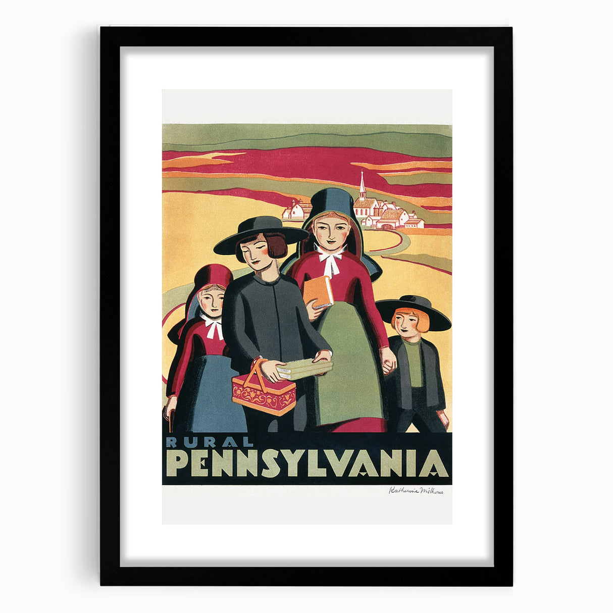 Vintage Travel Poster - Rural Pennsylvania Wall Art