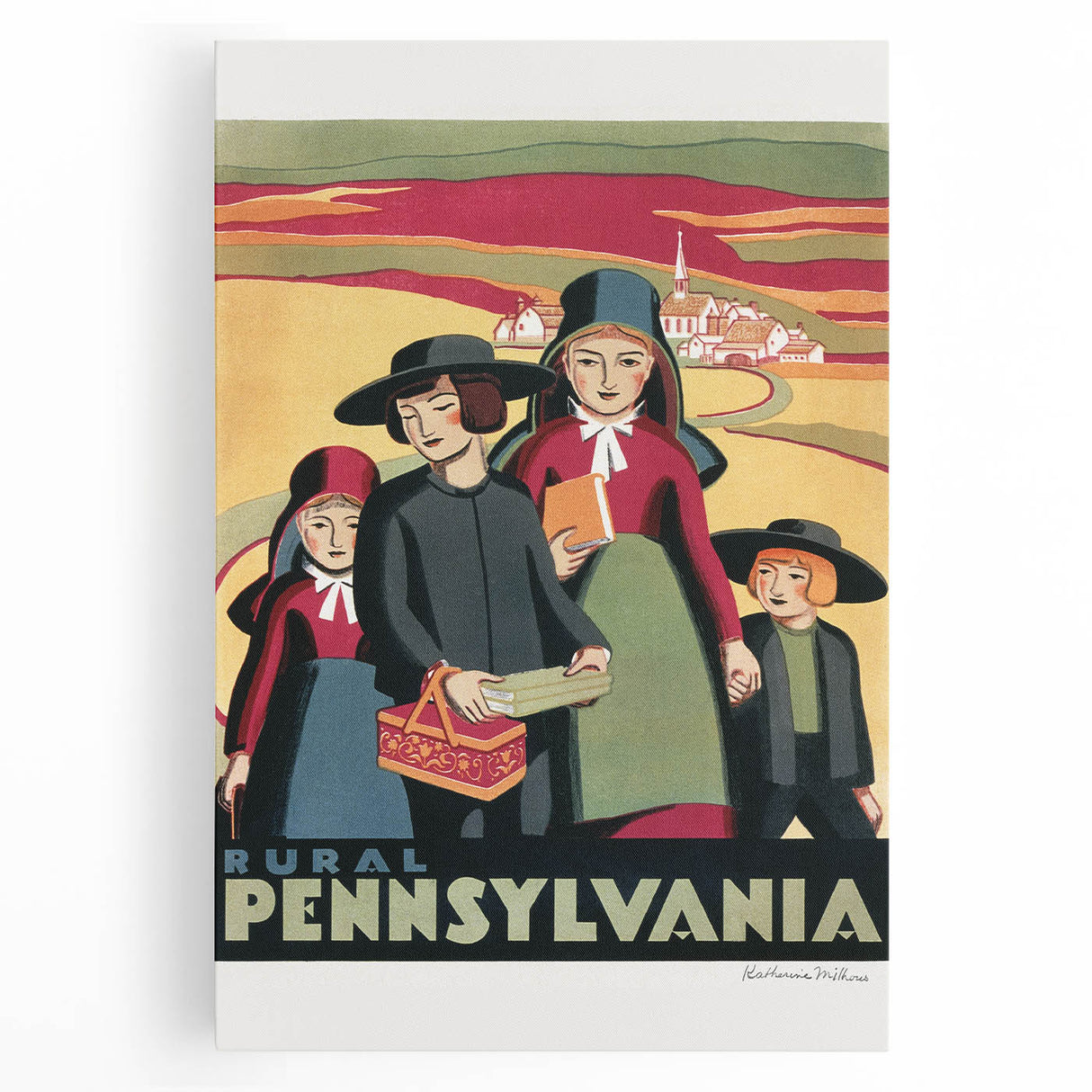 Vintage Travel Poster - Rural Pennsylvania Wall Art