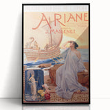 Vintage Travel Poster - Ariane Opera Paris Wall Art