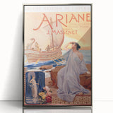 Vintage Travel Poster - Ariane Opera Paris Wall Art