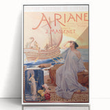 Vintage Travel Poster - Ariane Opera Paris Wall Art