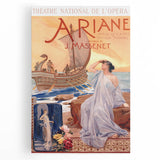 Vintage Travel Poster - Ariane Opera Paris Wall Art