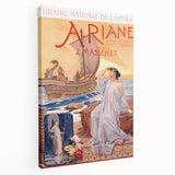 Vintage Travel Poster - Ariane Opera Paris Wall Art