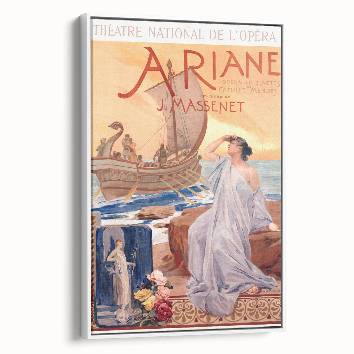 Vintage Travel Poster - Ariane Opera Paris Wall Art
