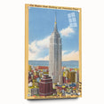 Vintage Travel Poster - Empire State Building, NYC