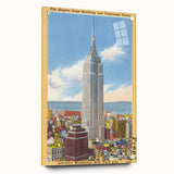 Vintage Travel Poster - Empire State Building, NYC