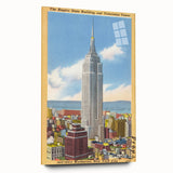 Vintage Travel Poster - Empire State Building, NYC