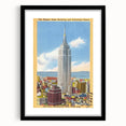 Vintage Travel Poster - Empire State Building, NYC