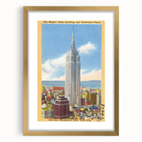 Vintage Travel Poster - Empire State Building, NYC
