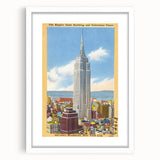 Vintage Travel Poster - Empire State Building, NYC