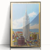 Vintage Travel Poster - Empire State Building, NYC