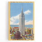 Vintage Travel Poster - Empire State Building, NYC