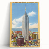 Vintage Travel Poster - Empire State Building, NYC