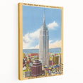 Vintage Travel Poster - Empire State Building, NYC