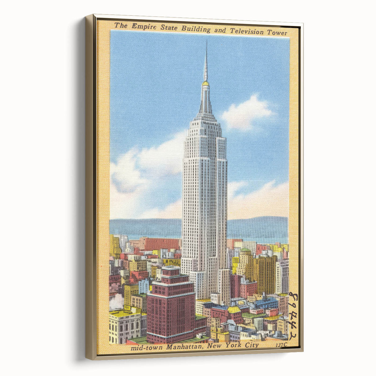 Vintage Travel Poster - Empire State Building, NYC