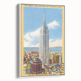 Vintage Travel Poster - Empire State Building, NYC