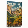 Vintage Travel Poster - Yosemite National Park Wall Art