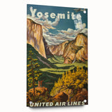 Vintage Travel Poster - Yosemite National Park Wall Art