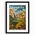 Vintage Travel Poster - Yosemite National Park Wall Art