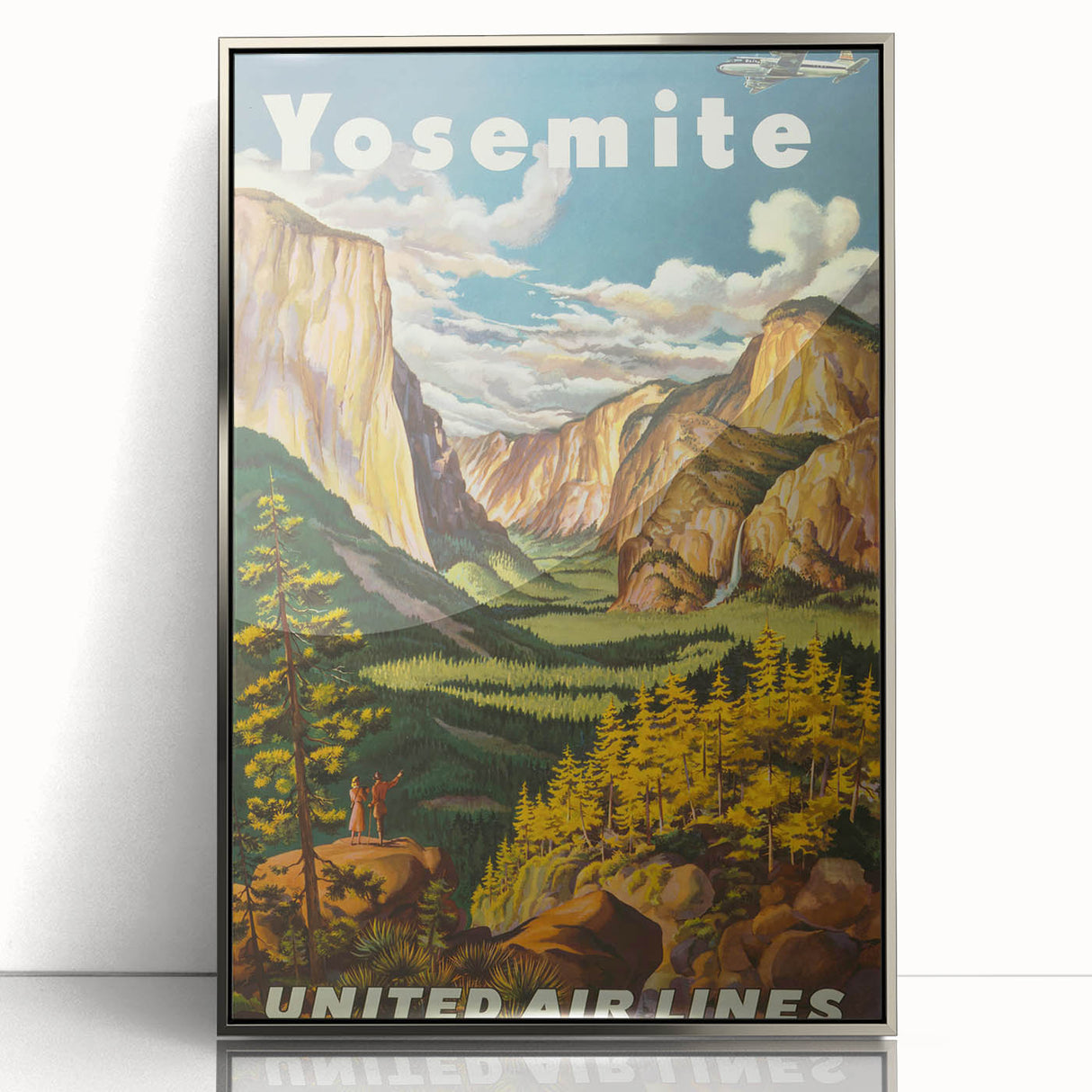 Vintage Travel Poster - Yosemite National Park Wall Art