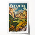 Vintage Travel Poster - Yosemite National Park Wall Art