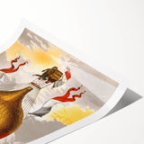 Vintage Travel Poster - Hot Air Balloon Paris Wall Art