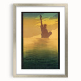 Vintage Travel Poster - Statue of Liberty Wall Art
