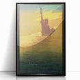 Vintage Travel Poster - Statue of Liberty Wall Art