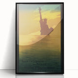 Vintage Travel Poster - Statue of Liberty Wall Art