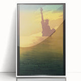 Vintage Travel Poster - Statue of Liberty Wall Art