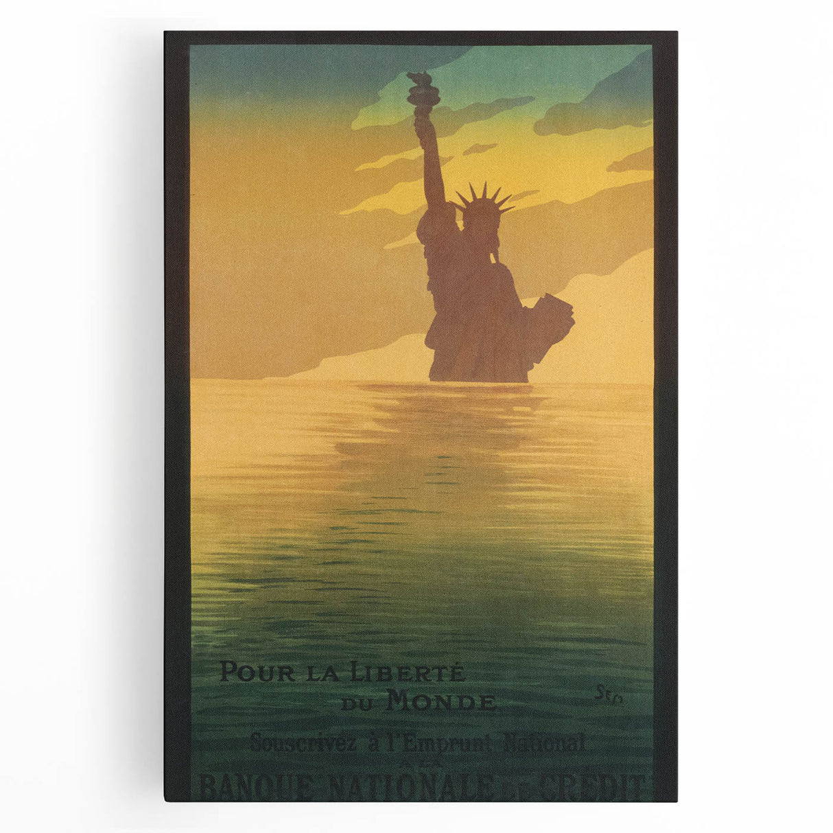 Vintage Travel Poster - Statue of Liberty Wall Art