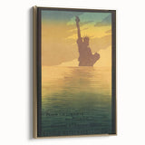 Vintage Travel Poster - Statue of Liberty Wall Art