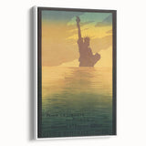 Vintage Travel Poster - Statue of Liberty Wall Art