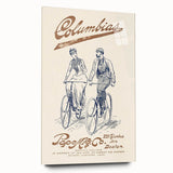 Vintage Travel Poster - Columbias Bicycle Wall Art
