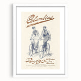 Vintage Travel Poster - Columbias Bicycle Wall Art