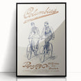 Vintage Travel Poster - Columbias Bicycle Wall Art