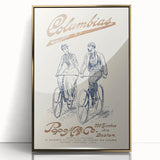 Vintage Travel Poster - Columbias Bicycle Wall Art