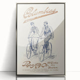 Vintage Travel Poster - Columbias Bicycle Wall Art